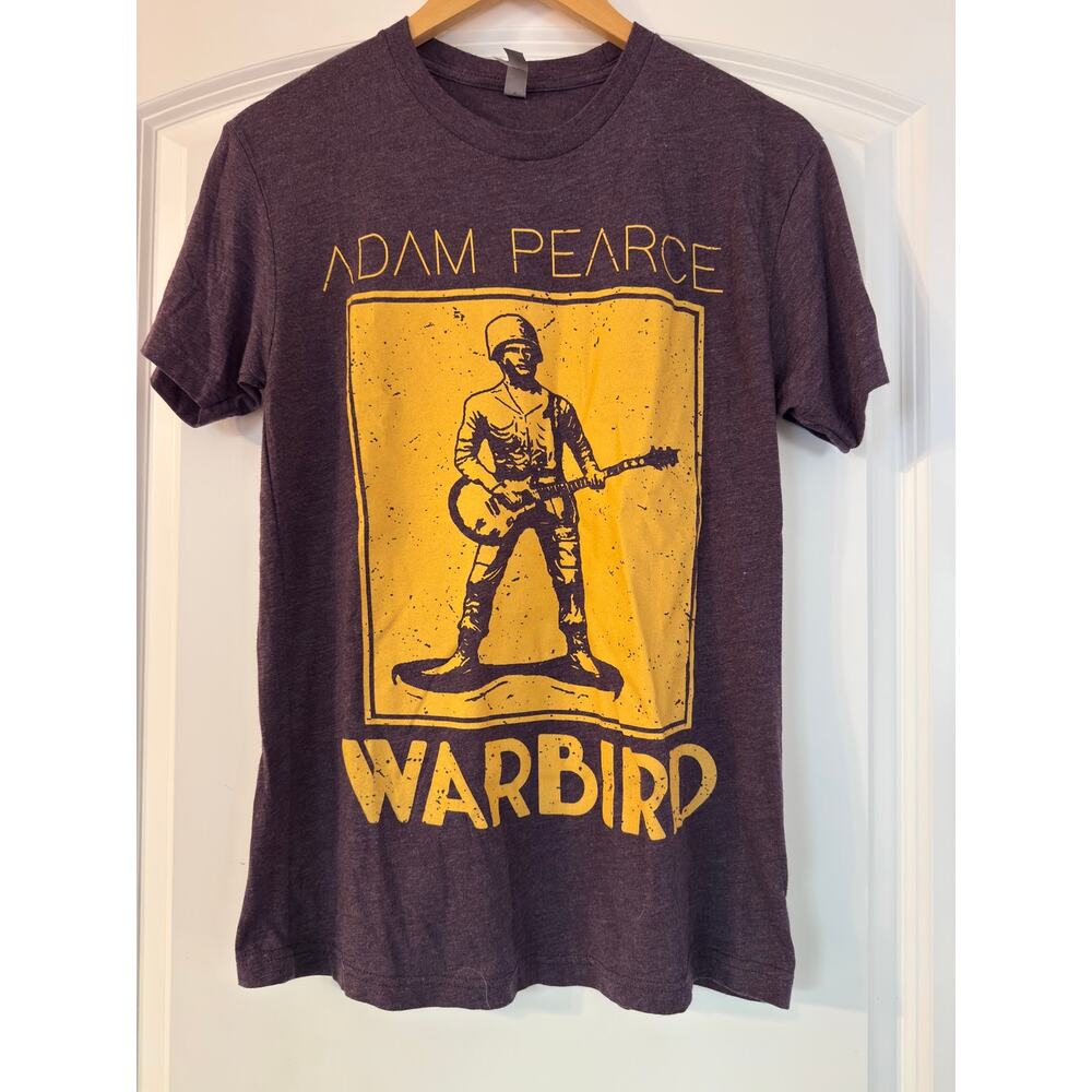 Adam Pearce Warbird Graphic T-Shirt | Purple/Gray Band Merch Size Small